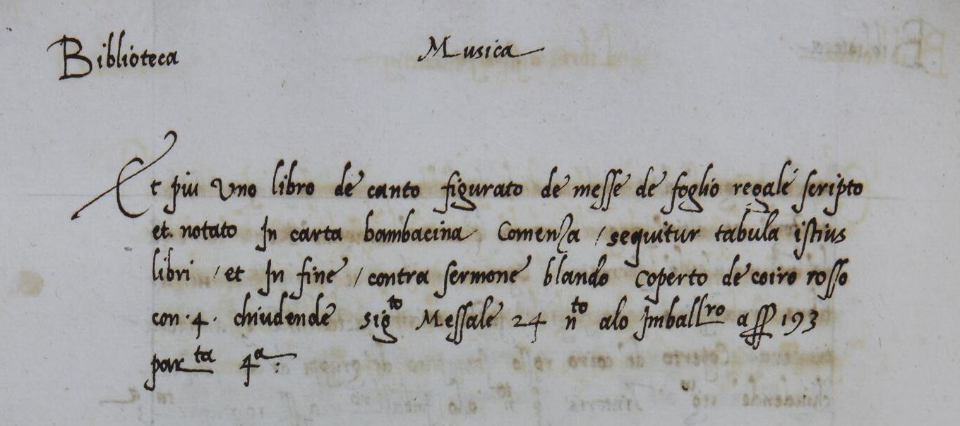 Entry no. 217 in the 1527 inventory. Valencia, Universitat de València, Biblioteca Histórica, MS 947 [olim 947], fol. 112v (detail). Source: http://roderic.uv.es/uv_ms_0947.