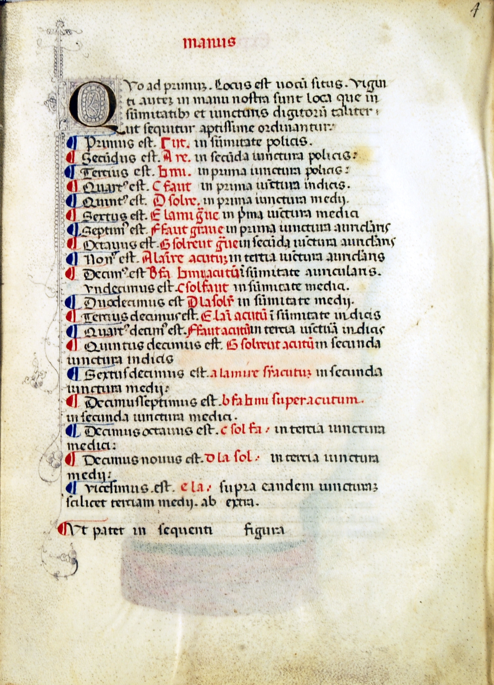 Bologna, Biblioteca Universitaria, MS 2573, fol. 4r. Source: Biblioteca Universitaria, Bologna.