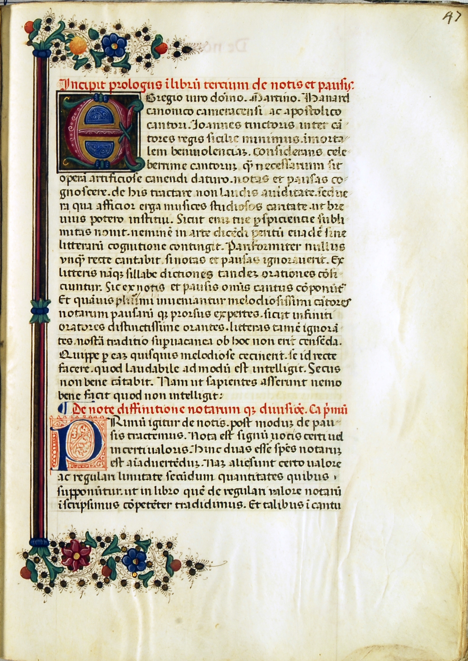 Bologna, Biblioteca Universitaria, MS 2573, fol. 47r. Source: Biblioteca Universitaria, Bologna.