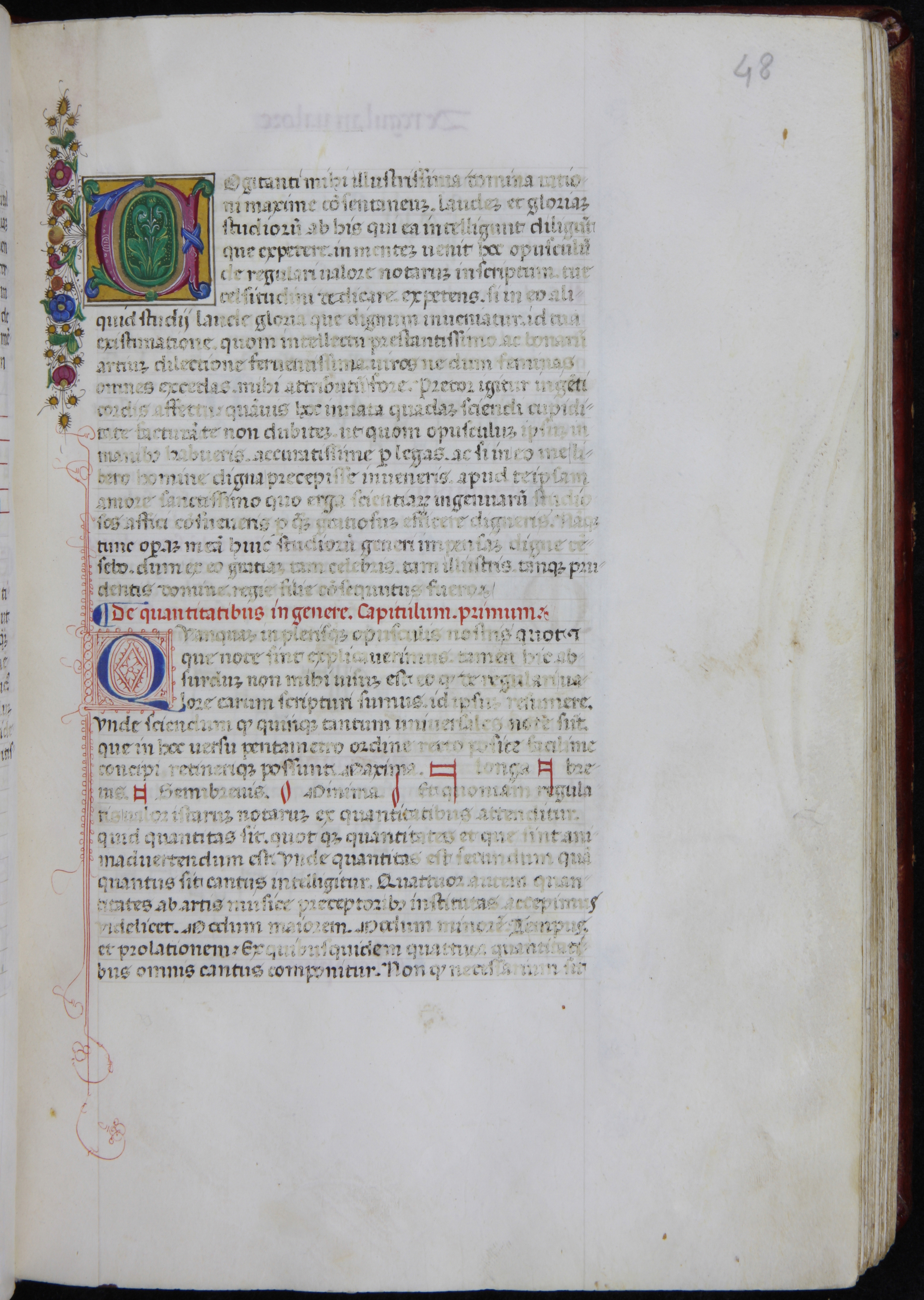 Universitat de València, Biblioteca Històrica, MS 835 [olim 844], fol. 48r. Source: Universitat de València, Biblioteca Històrica.