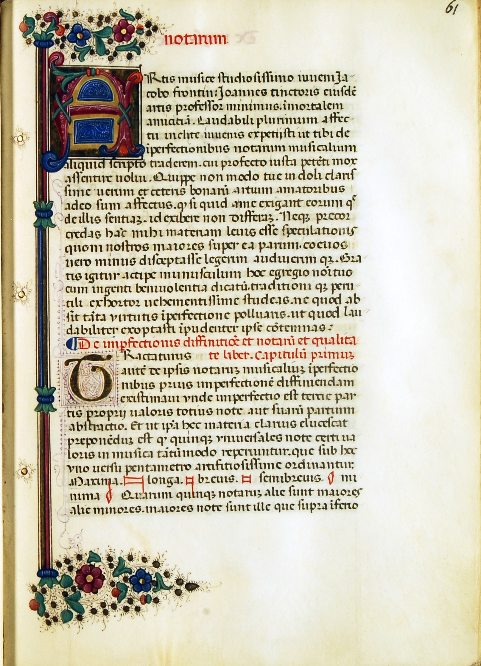 Bologna, Biblioteca Universitaria, MS 2573, fol. 61r. Source: Biblioteca Universitaria, Bologna.